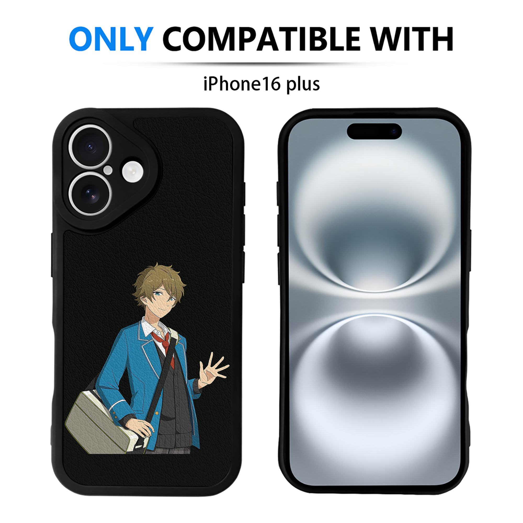 （画像用） あんさんぶるスターズ! Ensemble Stars 【iPhone 16シリーズ対応】シリコンスマホケース（レザー調） 材質：シリコン